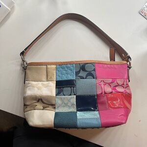 COACH VINTAGE PATCHWORK SHOULDER BAG